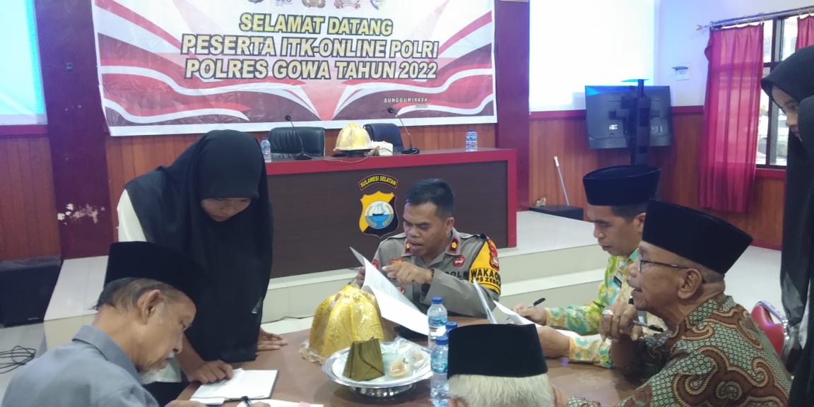 Gelar ITK Online, Polres Gowa Libatkan Responden dari Berbagai Unsur