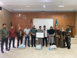 Denpom III/4 Serang bekerjasama dengan PT. PLN UP3 Banten Utara memberikan Santunan Kepada Purnawirawan dan Warakawuri Denpom III/4