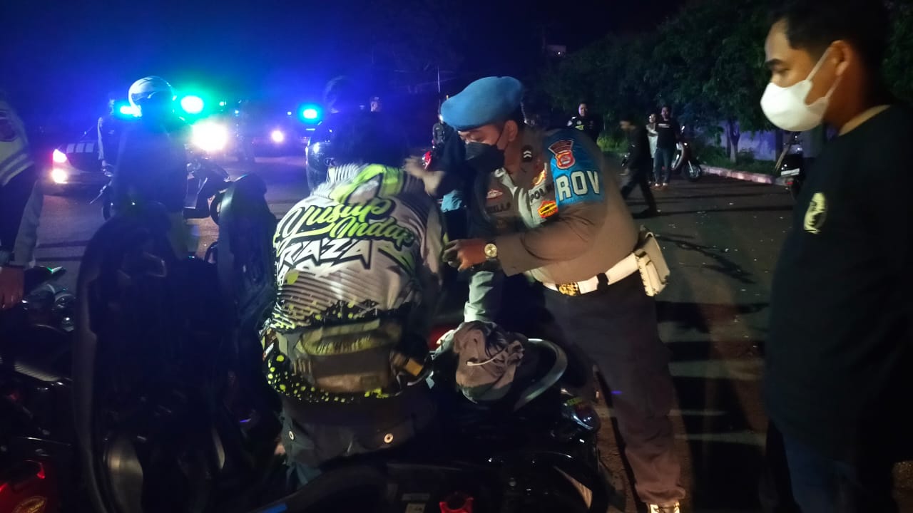 Antisipasi Geng Motor, Polres Lebak Polda Banten melaksanakan Patroli Gabungan