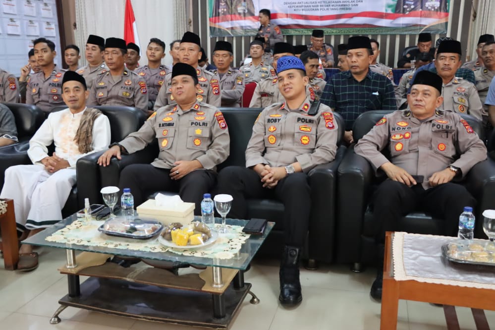 Kapolres Lebak Secara Virtual ikuti Peringatan Maulid Nabi Muhammad Saw 1444 H Tingkat Mabes Polri