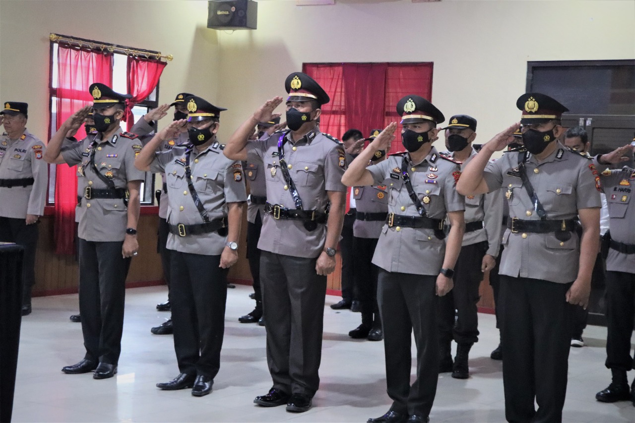 Polres Gowa Gelar Pelantikan Kasihumas dan Sertijab Dua Kapolsek Jajaran