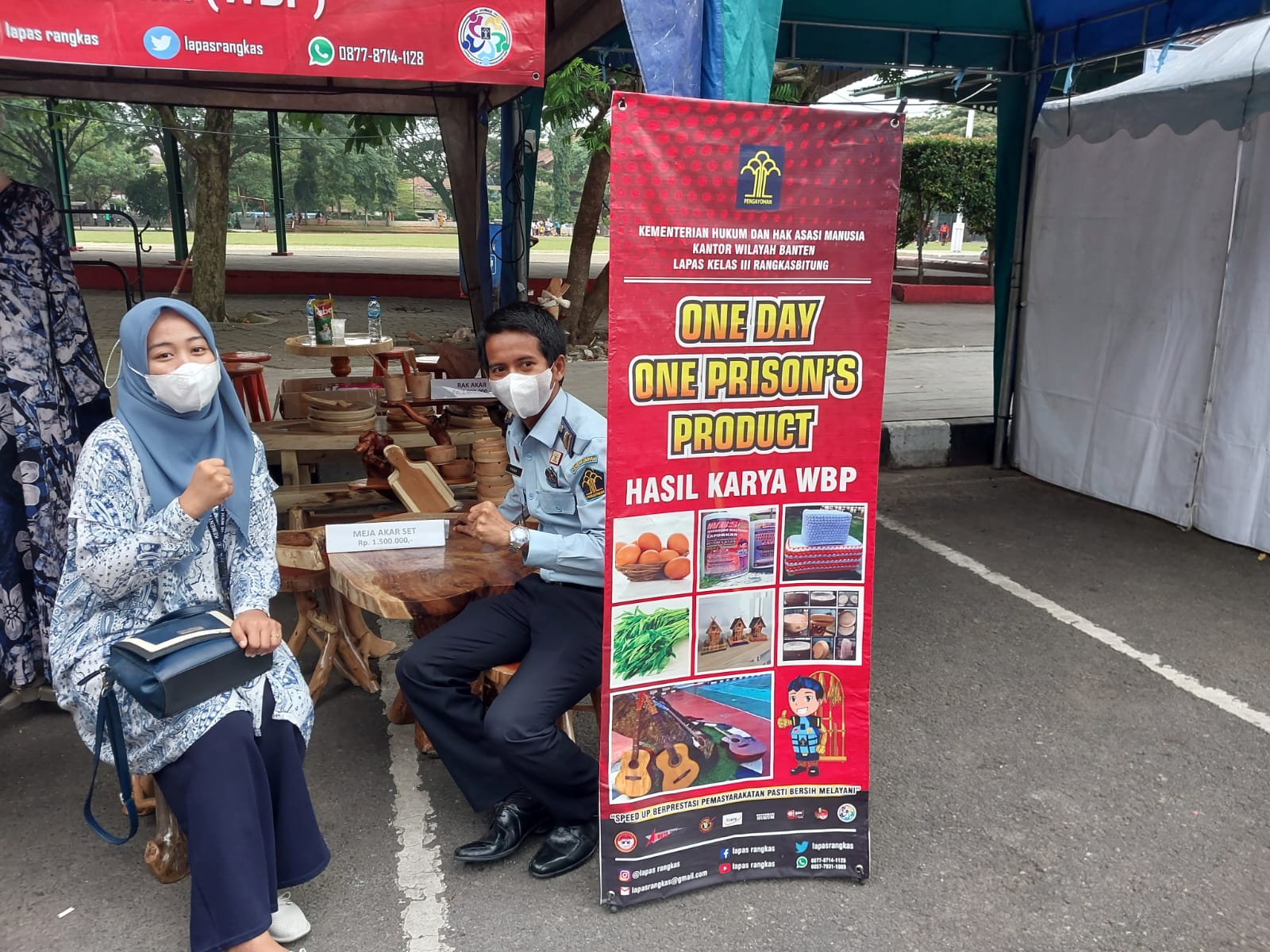 Ponpes Al Maghfiroh Lapas Rangkasbitung ikut Meriahkan Pameran Festival Hari Santri