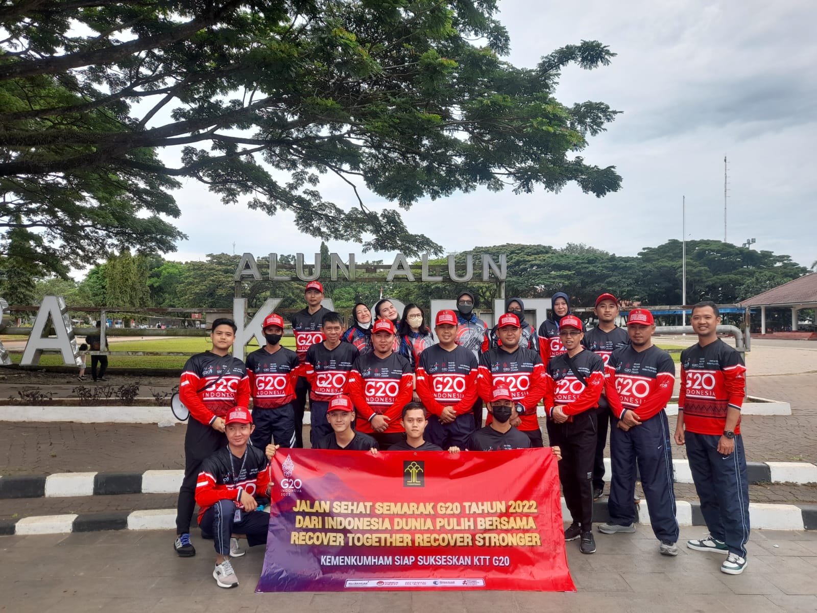 Semarak KTT G20, Lapas Rangkasbitung Gelar Jalan Sehat