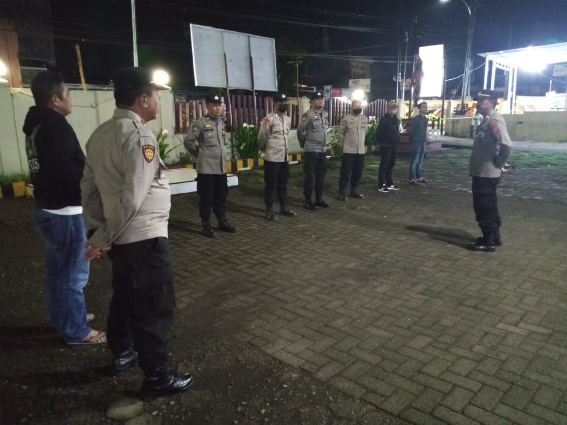 Cegah Gangguan Kamtibmas, Polsek Pallangga Rutin Gelar Patroli Cipkon di Wilayahnya