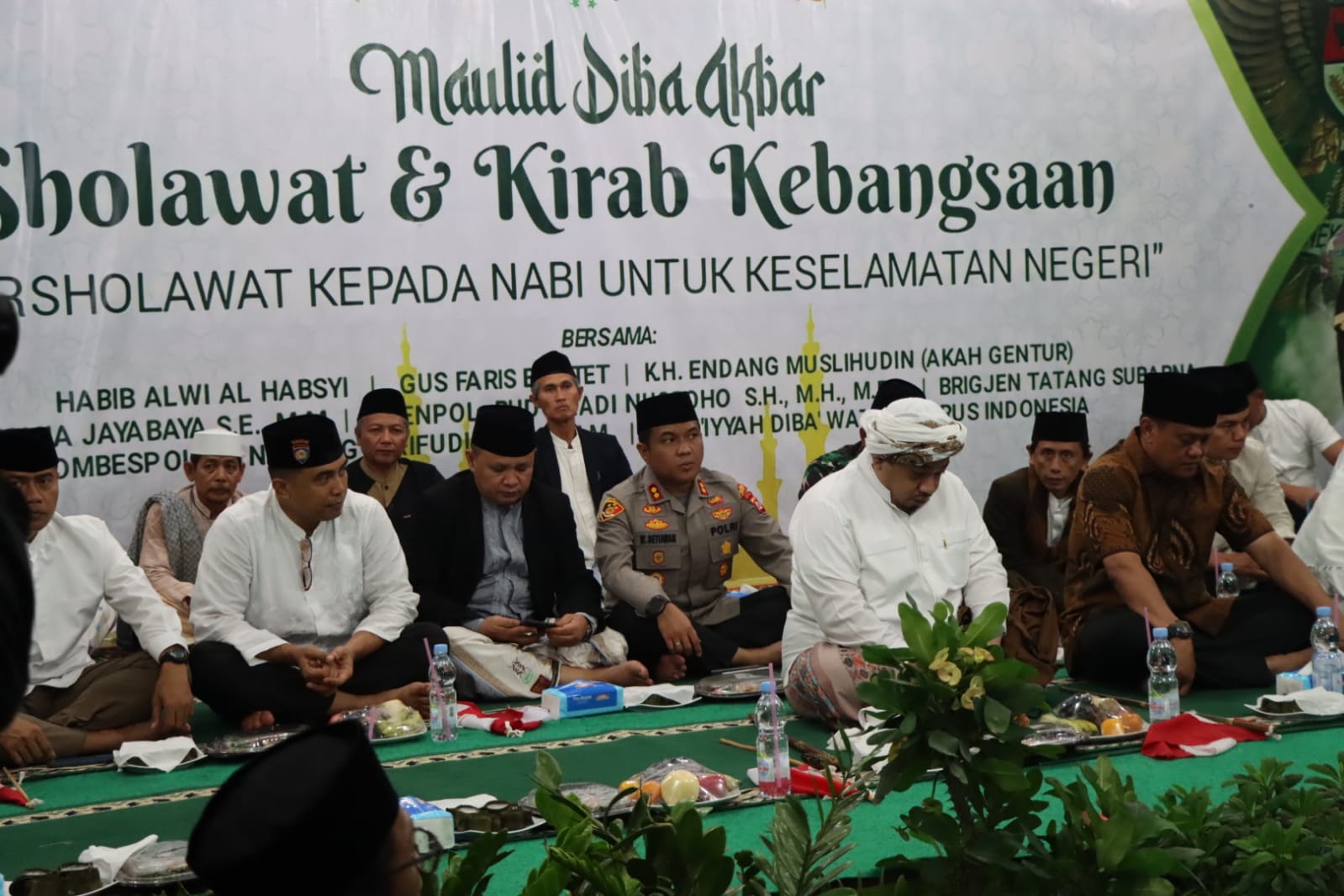 Kapolres Lebak dampingi Kapolda Banten Hadiri Maulid Diba Akbar di Ponpes Jamiyatul Mubtadi Malingping