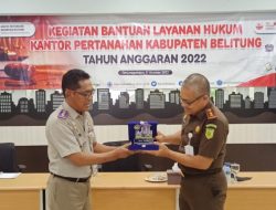 Kajari Belitung Isi Acara di Kantor Pertanahan Belitung, Bahas Layanan Bantuan Hukum