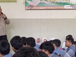 Lakukan Pembinaan, Kasatbinmas Polres Lebak Ajak Siswa SMK Setia Budhi Rangkasbitung, Jauhi Narkoba dan Kenakalan Remaja