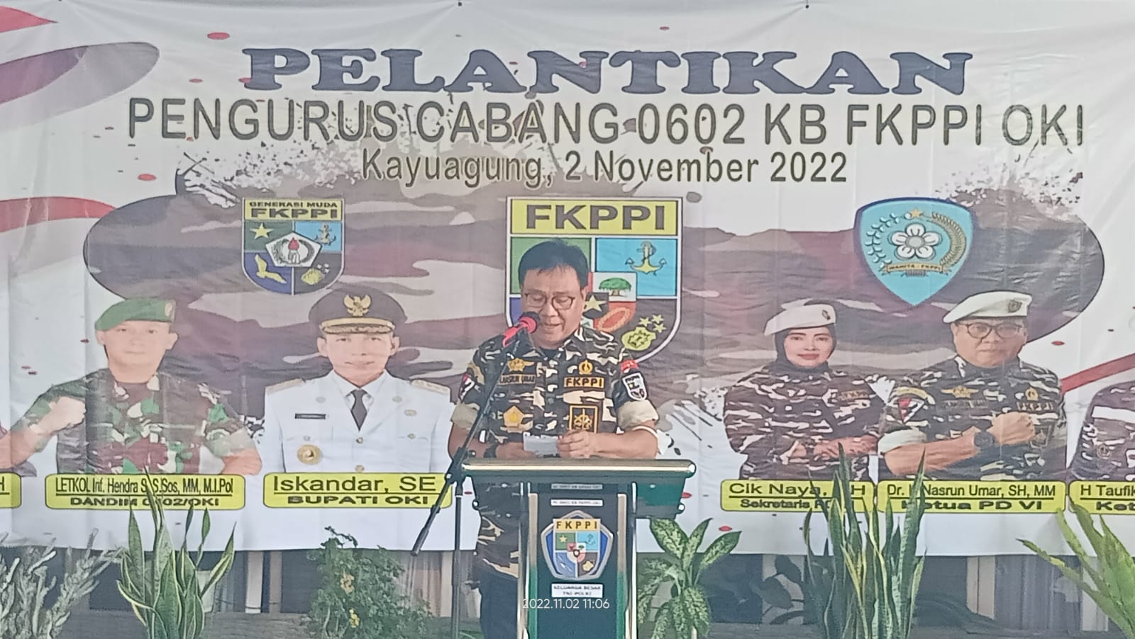 Forum Komunikasi Putra-Putri Purnawirawan dan Putra-Putri TNI-Polri (FKPPI) Kabupaten OKI, periode 2022-2027