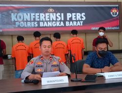 Amankan 5 Orang Pelaku dalam Operasi Peti Menumbing 2022 Polres Bangka Barat