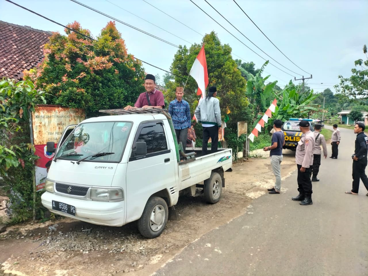 Polsek Leuwidamar Polres Lebak Laksanakan Pengamanan Kampanye Terbuka