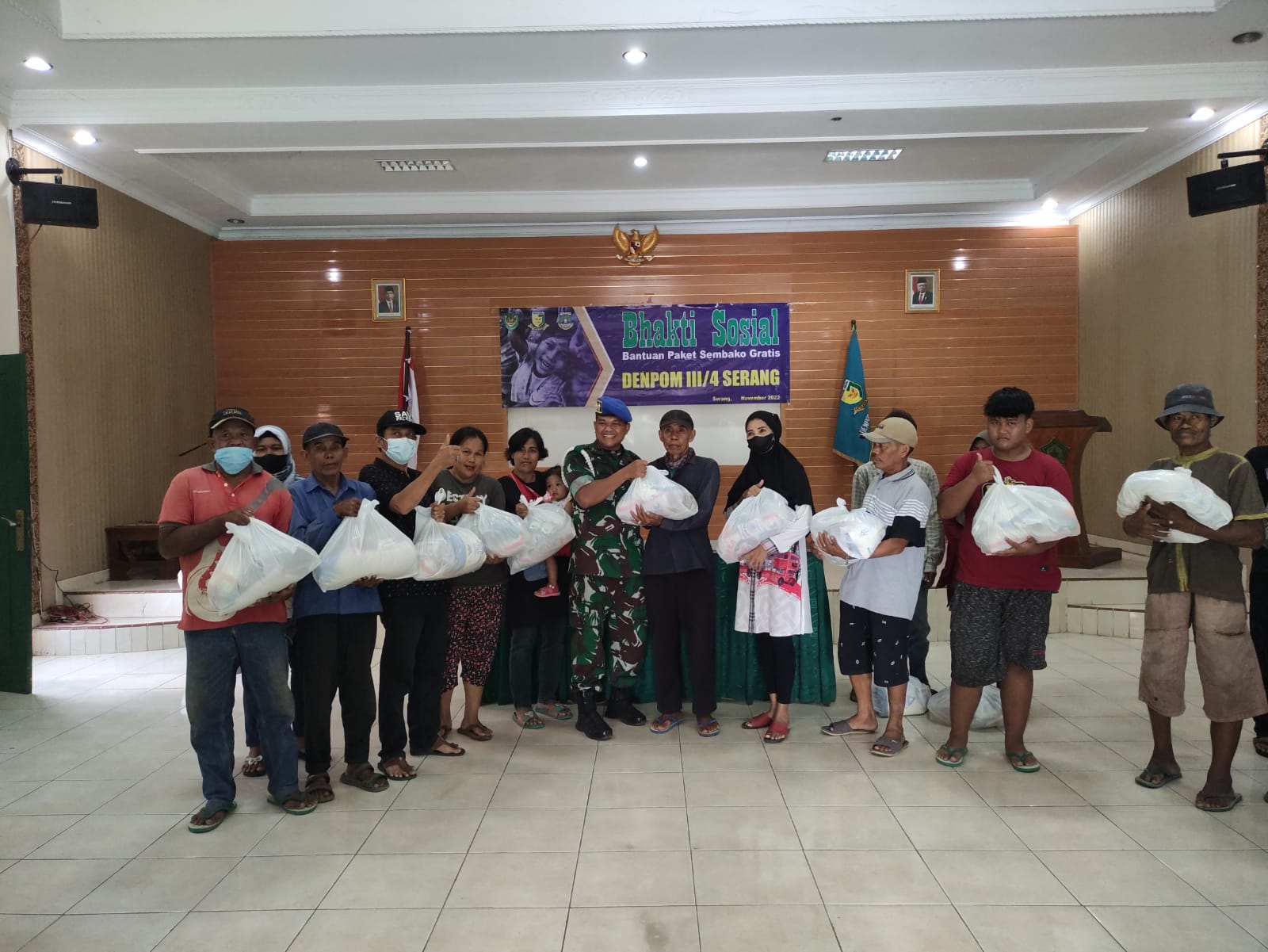 Denpom III/4 Serang melaksanakan Bhakti Sosial ( Baksos )