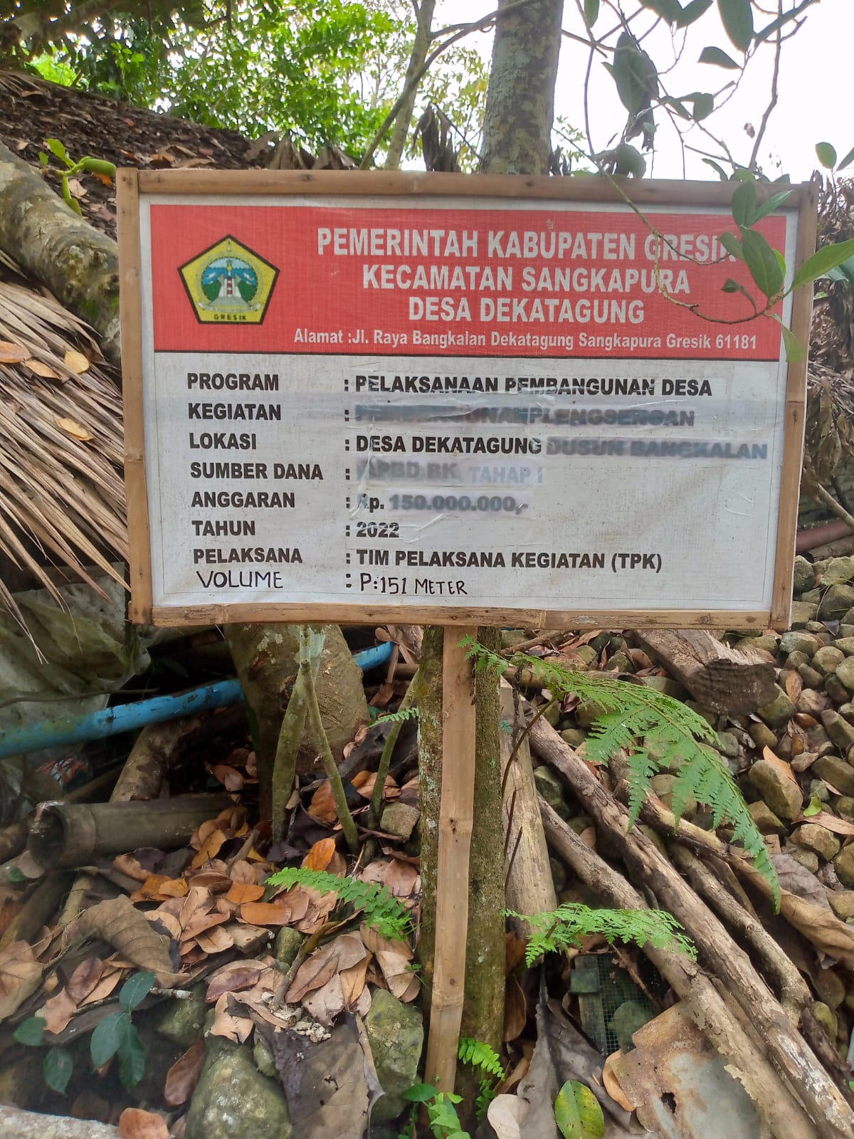 Proyek Pembangunan Pulau Bawean Di Beberapa Desa Kecamatan Sangkapura Kabupaten Gresik Provinsi Jawa Timur Terkesan Amburadul Diduga Pihak Pelaksanaan Selewengkan Anggaran