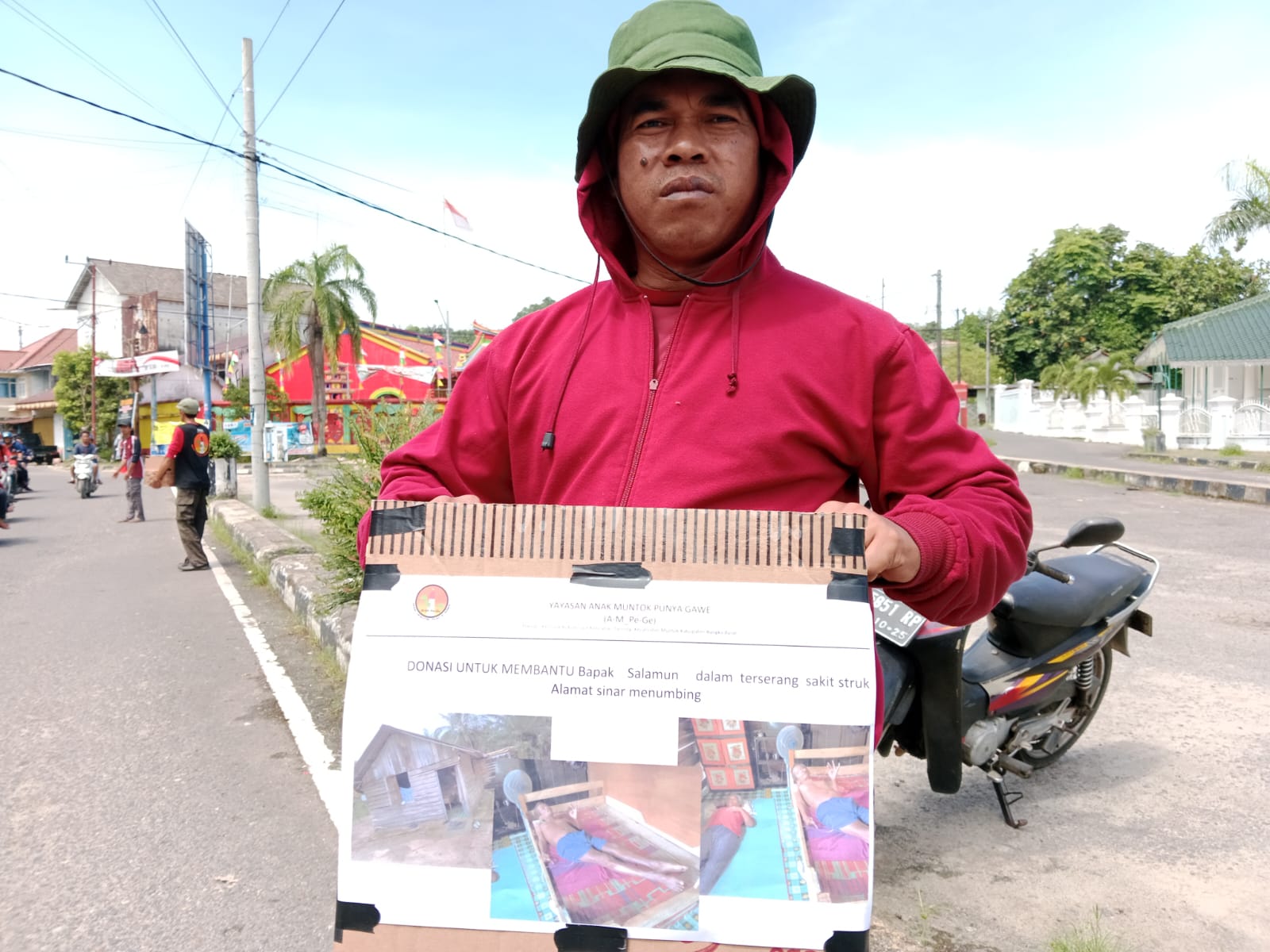 Peduli Bapak Salamun, (AMPGe)Anak Mentok Punya Gawe Galang Donasi