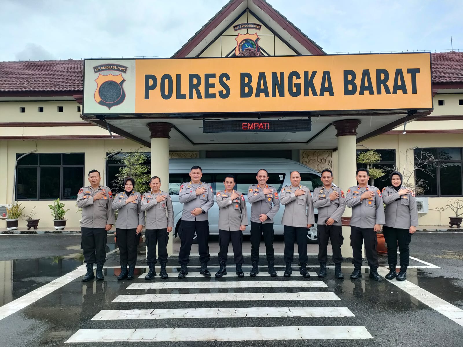 Team Peneliti dari Sespim Lemdiklat Polri berkunjung ke Polres Bangka Barat