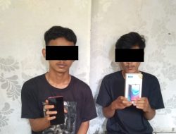 Dua Pelaku Jambret Hand Phone berhasil diamankan Unit Reskrim Polsek Cipanas Polres Lebak