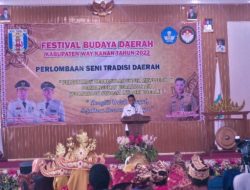 Wabup Way Kanan Ali Rahman Buka Festival Budaya Daerah DI Gedung Serba Guna