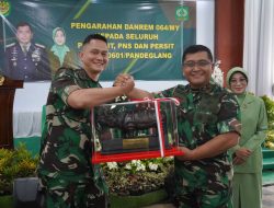 Danrem 064/MY Kunjungi Kodim 0601/Pandeglang TNI AD Harus Hadir Di Tengah Tengah Kesulitan Masyarakat