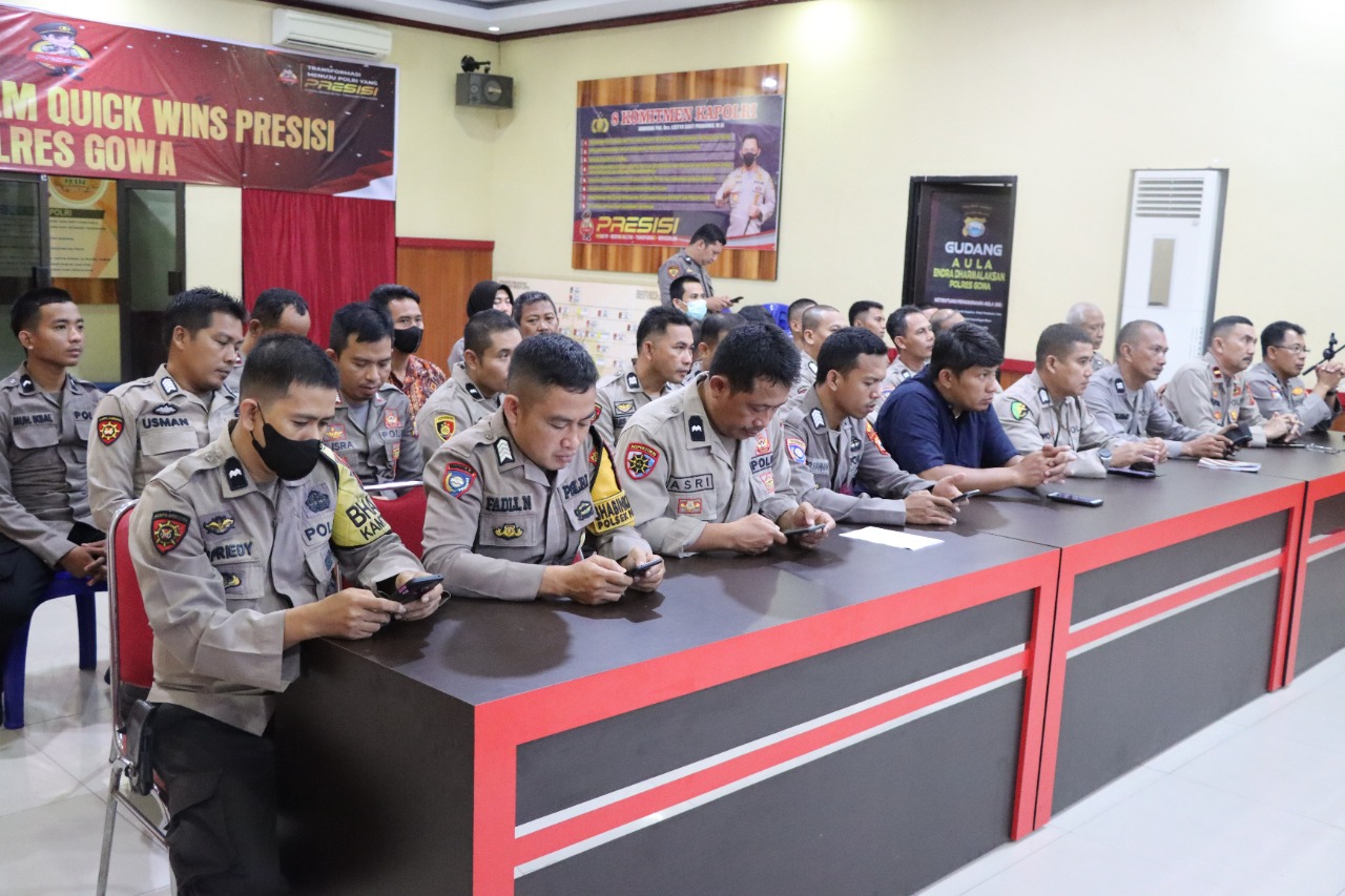 Tingkatkan Kemampuan Personil, Polres Gowa Gelar Pelatihan Pembuatan Konten Media Sosial dan Komunikasi Publik