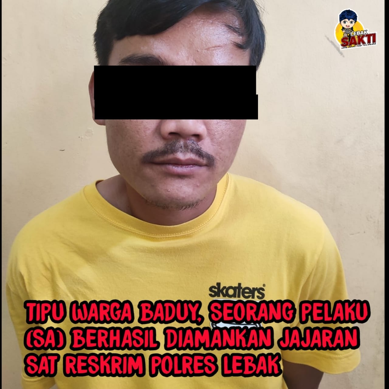 Tipu Warga Baduy, Seorang Pelaku berhasil diamankan Jajaran Sat Reskrim Polres Lebak