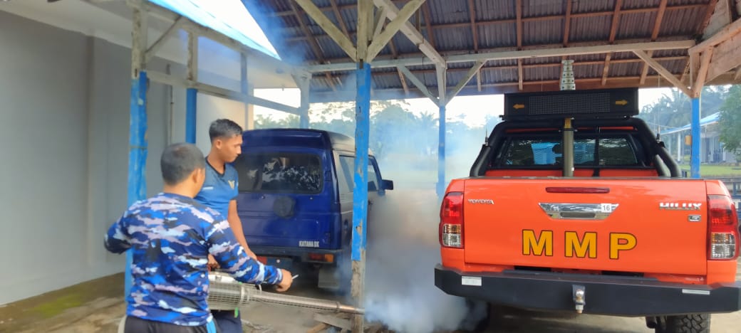 Waspada DBD Lanud Harry Hadisoemantri lakukan Fogging