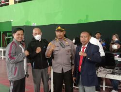 Waka Polsek Somba Opu pimpin pengamanan pembukaan kejuaraan karate perbankan se-Sulsel.