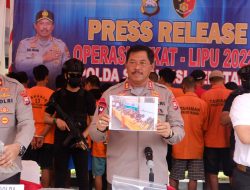 Kapolda Sulsel Pimpin Press Release hasil Operasi PEKAT LIPU 2022