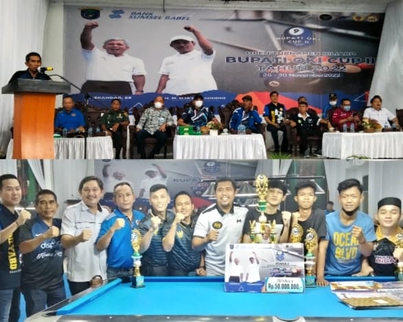 Turnamen Biliyar Bupati OKI Cup II Tahun 2022 Sukses.” Siap Menghadapi Porprov 2023.