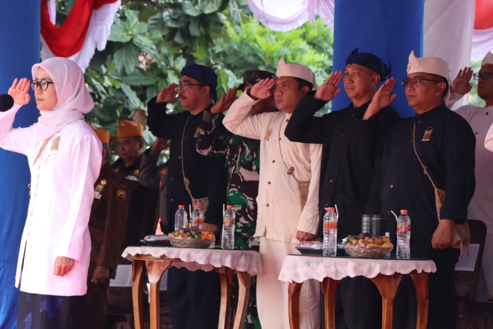 Kapolres Lebak Hadiri Upacara Hari Jadi Kabupaten Lebak ke-194 di Alun-alun Rangkasbitung