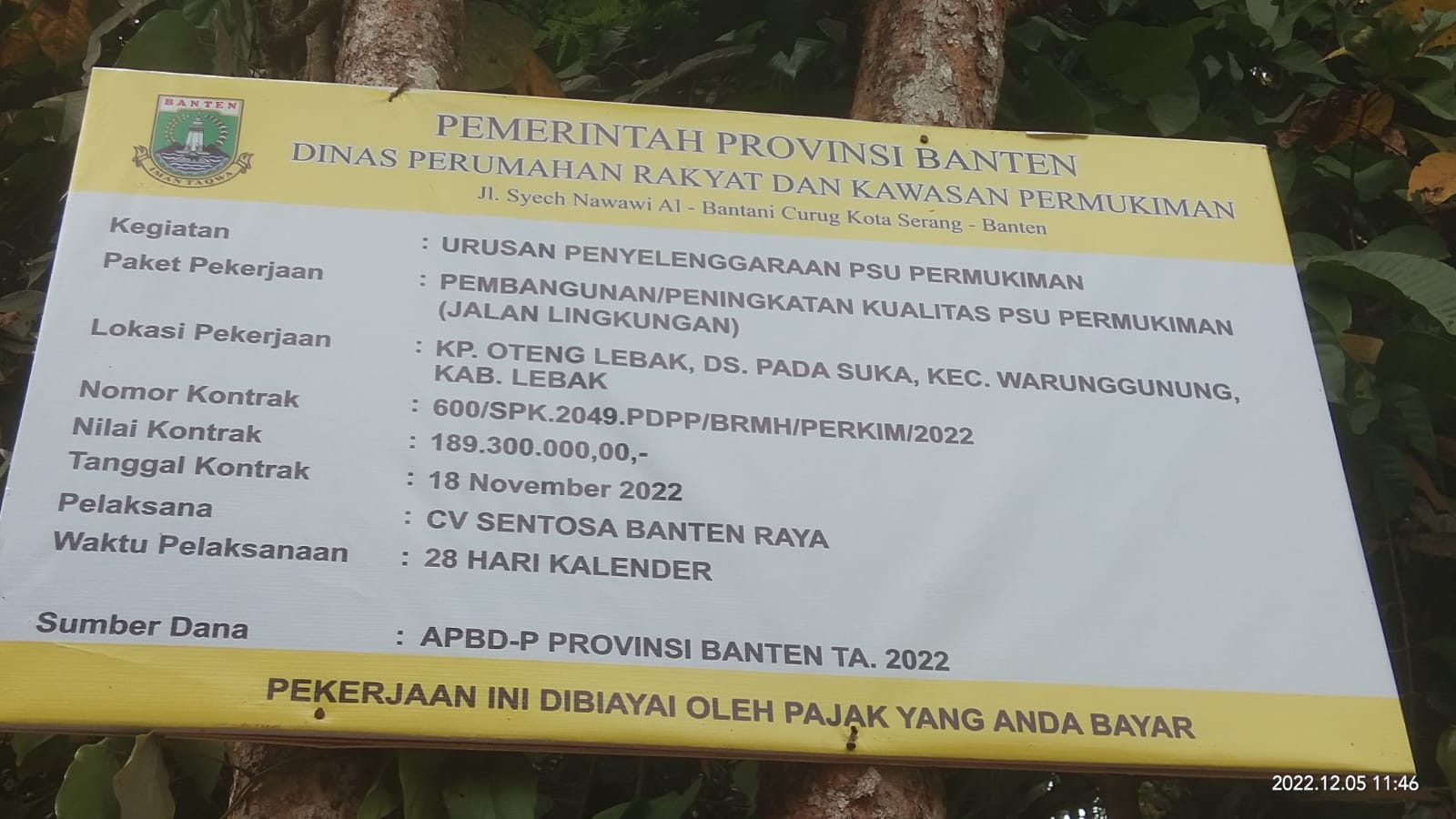 Pengerjaan Proyek Paving Blok Dinas Perkim Provinsi Banten Terkesan Asal Jadi, Kades Padasuka Tuding Pelaksana Manfaatkan Swadaya Masyarakat.