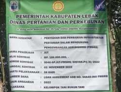 Diduga Oknum Sekdes Desa Intenjaya Membohongi Publik Tentang Program (JUT) Jalan Usaha Tani