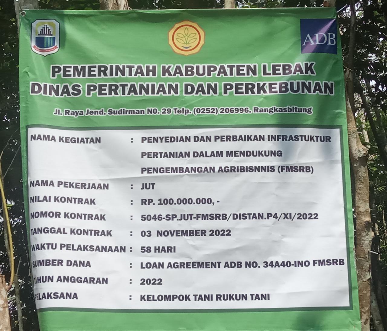 Diduga Oknum Sekdes Desa Intenjaya Membohongi Publik Tentang Program (JUT) Jalan Usaha Tani