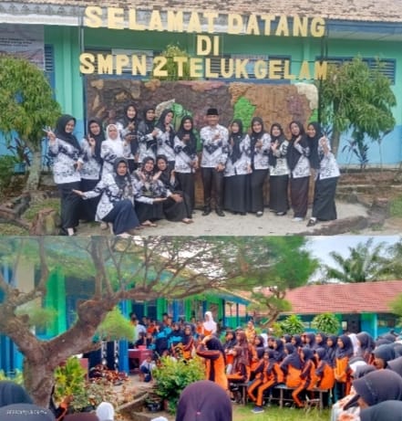 Siswa-siswi SMP Negeri 2 Teluk Gelam Silahturahim dengan Class Meeting Di Akhir Semester.