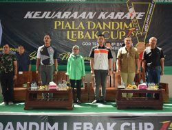 Bupati Lebak Berikan Motivasi Pada Kejuaraan Karate PialaDandim Lebak Cup