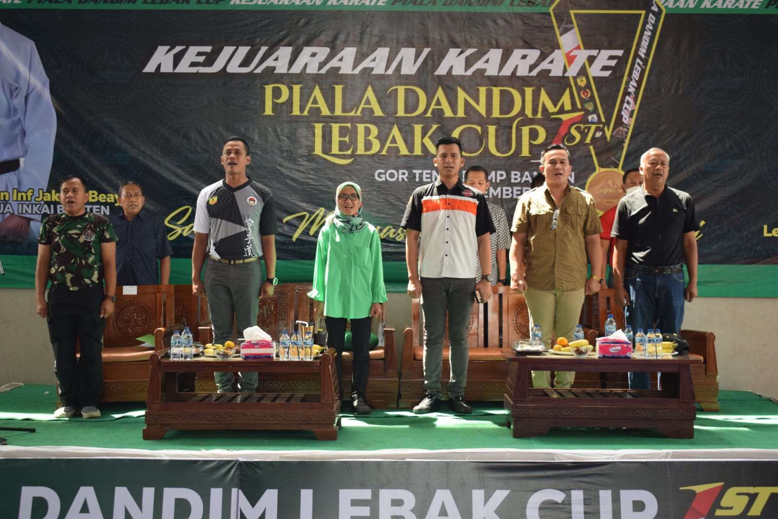 Bupati Lebak Berikan Motivasi Pada Kejuaraan Karate PialaDandim Lebak Cup