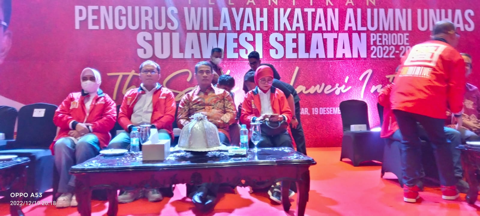 Ketua FORKOWA LSM GMBI Distrik Makassar Wilter Sulawesi Selatan Memenuhi Undangan Pelantikan Pengurus IKA UNHAS.