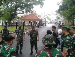 Brigjen TNI Tatang Subarna Tinjau Persiapan Akhir Tempat Gebyar Expo UMKM Banten Dan Pameran Alutsista