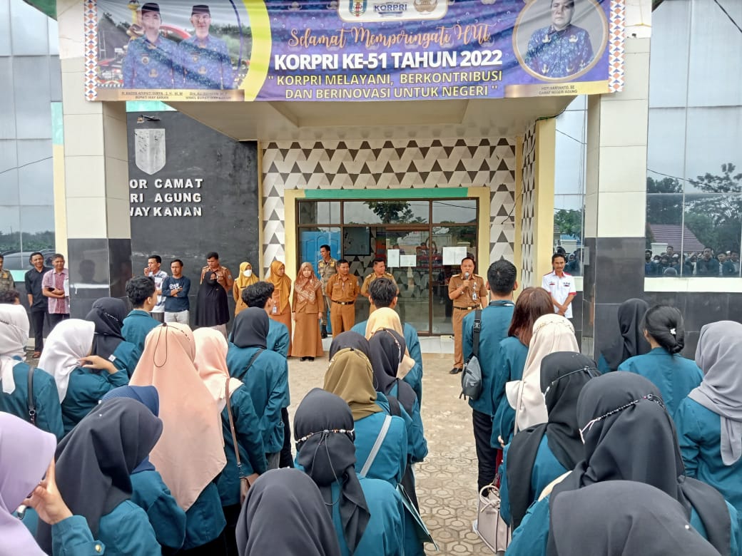 Camat Negri Agung Terima Mahasiswa KKN