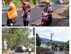 Masyarakat Kasui Berterimakasih atas Perbaikan Jalan Provinsi yang rusak parah kini sudah di perbaiki