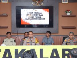 Gelar Konferensi Pers: Polres Takalar Selamatkan Uang Negara 1 Miliar Di Tahun 2022