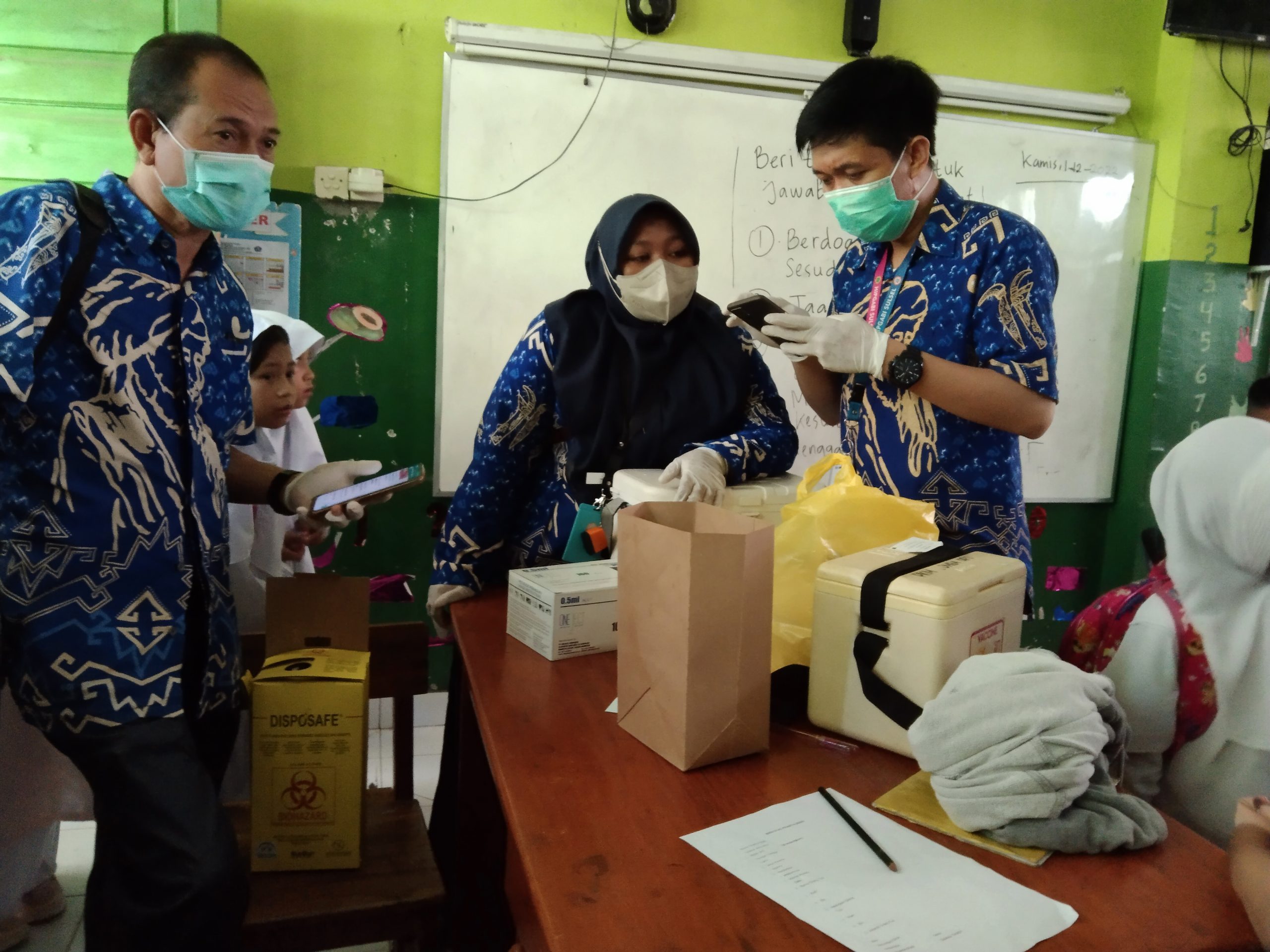 program Kegiatan Bulan imunisasi anak sekolah SD Inpres Sungguminasa 1 sudah laksanakan