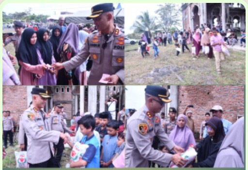 *Kapolres Aceh Timur Peduli Anak Yatim, Janda dan Kaum Dhuafa*