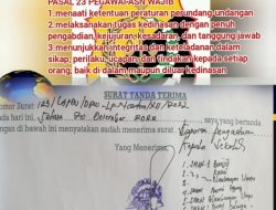 DPW LP NASDEM Prov.Lampung laporkan 4 SMAN dan 2 SMKN ke Kajari Way Kanan.