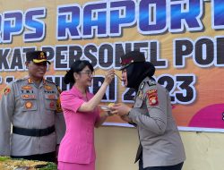 Polres Gowa Gelar Syukuran Korps Raport Kenaikan Pangkat Periode Januari 2023