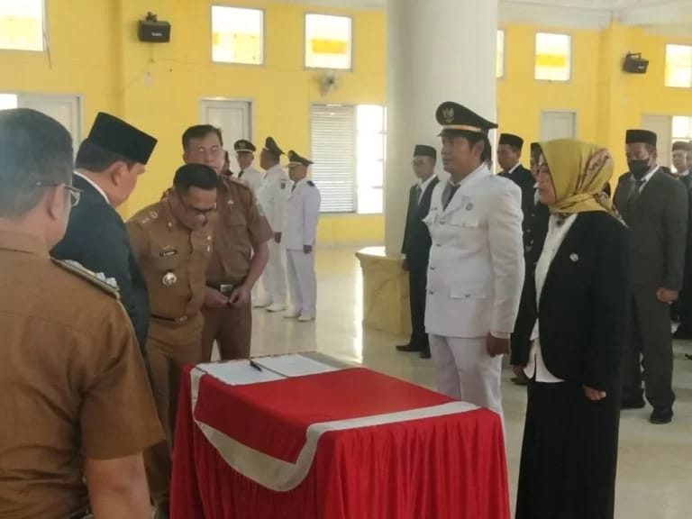 Agustinus Tri Handoko S.E,.M.M Resmi Menjabat Menjadi Camat Labuhan Ratu Lampung Timur