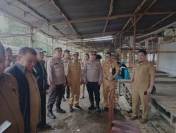 Kapolsek Beserta Camat Galesong Utara Bersinergi Tinjau Lokasi Pasar Yang Terkena Bencana