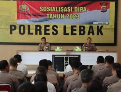 Kapolres Lebak Sosialisasi DIPA T.A. 2023 Tingkat Polres Lebak