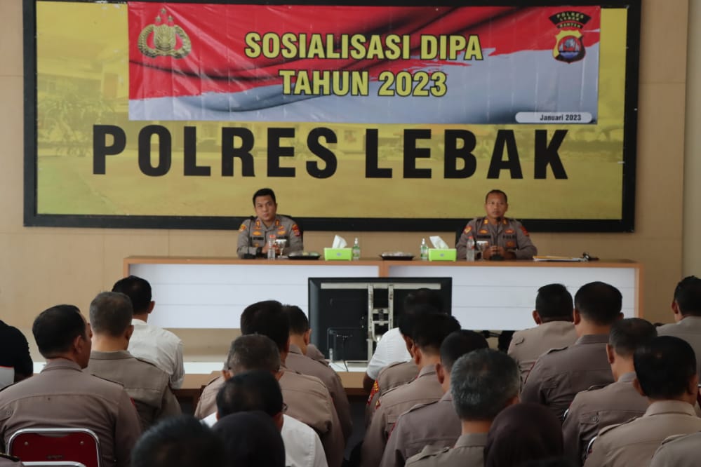 Kapolres Lebak Sosialisasi DIPA T.A. 2023 Tingkat Polres Lebak