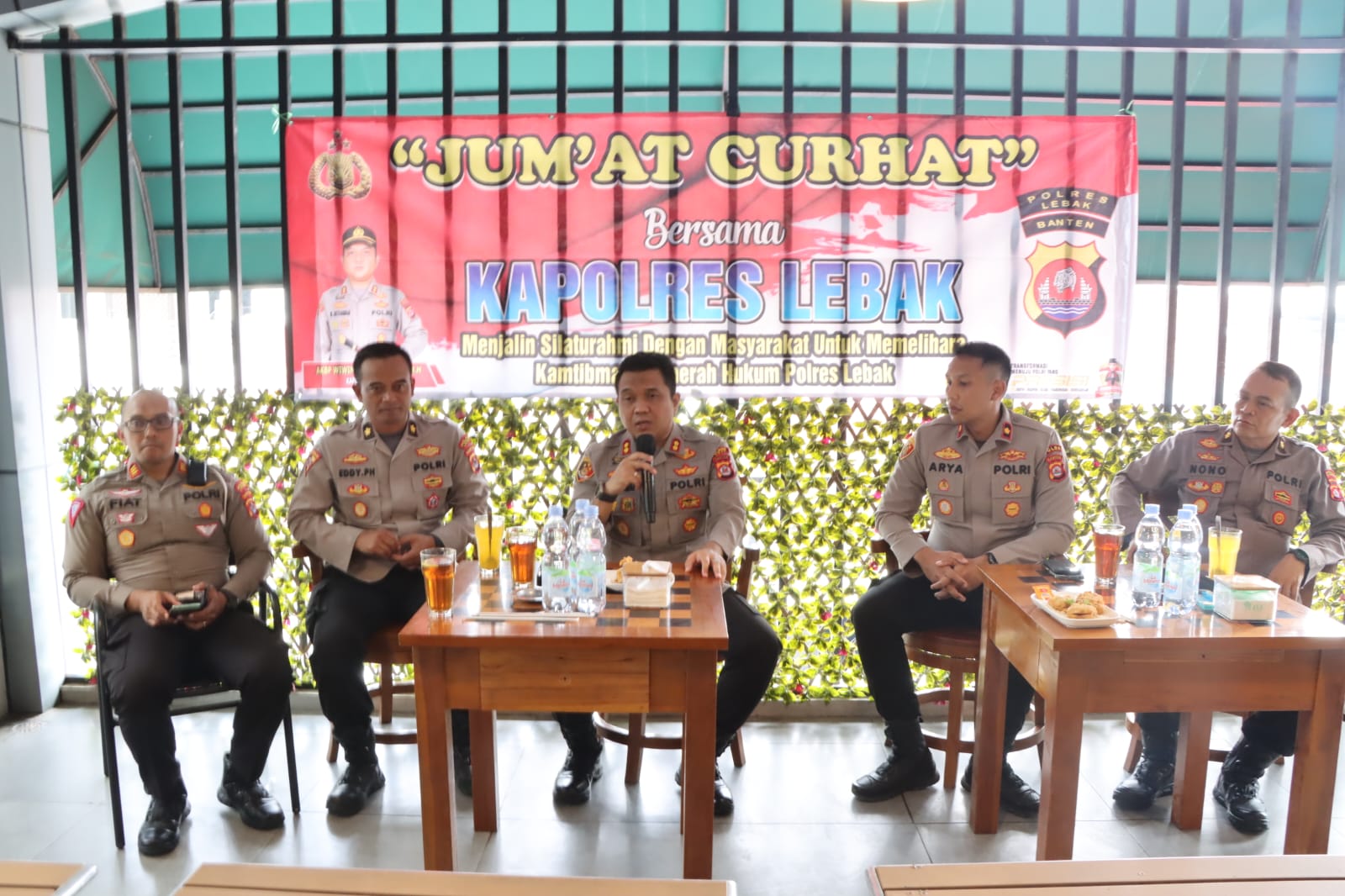 Perkuat Sinergi dengan Insan Pers, Giat “Jum’at Curhat Bersama Kapolres Lebak