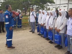 PULUHAN PELAJAR DAN GURU DATANGI LOKASI CPP MEDCO E&P DI ACEH TIMUR