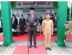 PJ.Bupati Aceh Timur Bacakan Pidato Menteri Agama Di Hab Kemenag Ke 77.